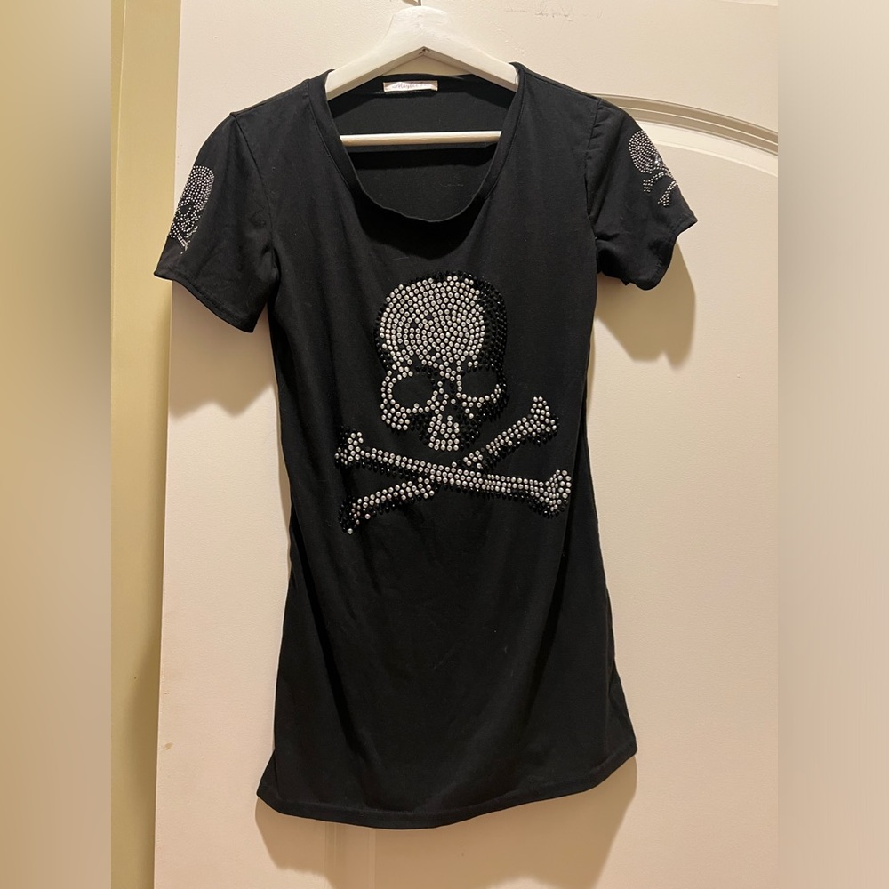 biker skeleton shirt